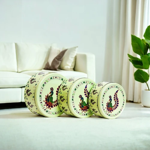 Round Storage Tin Box Set Of 3